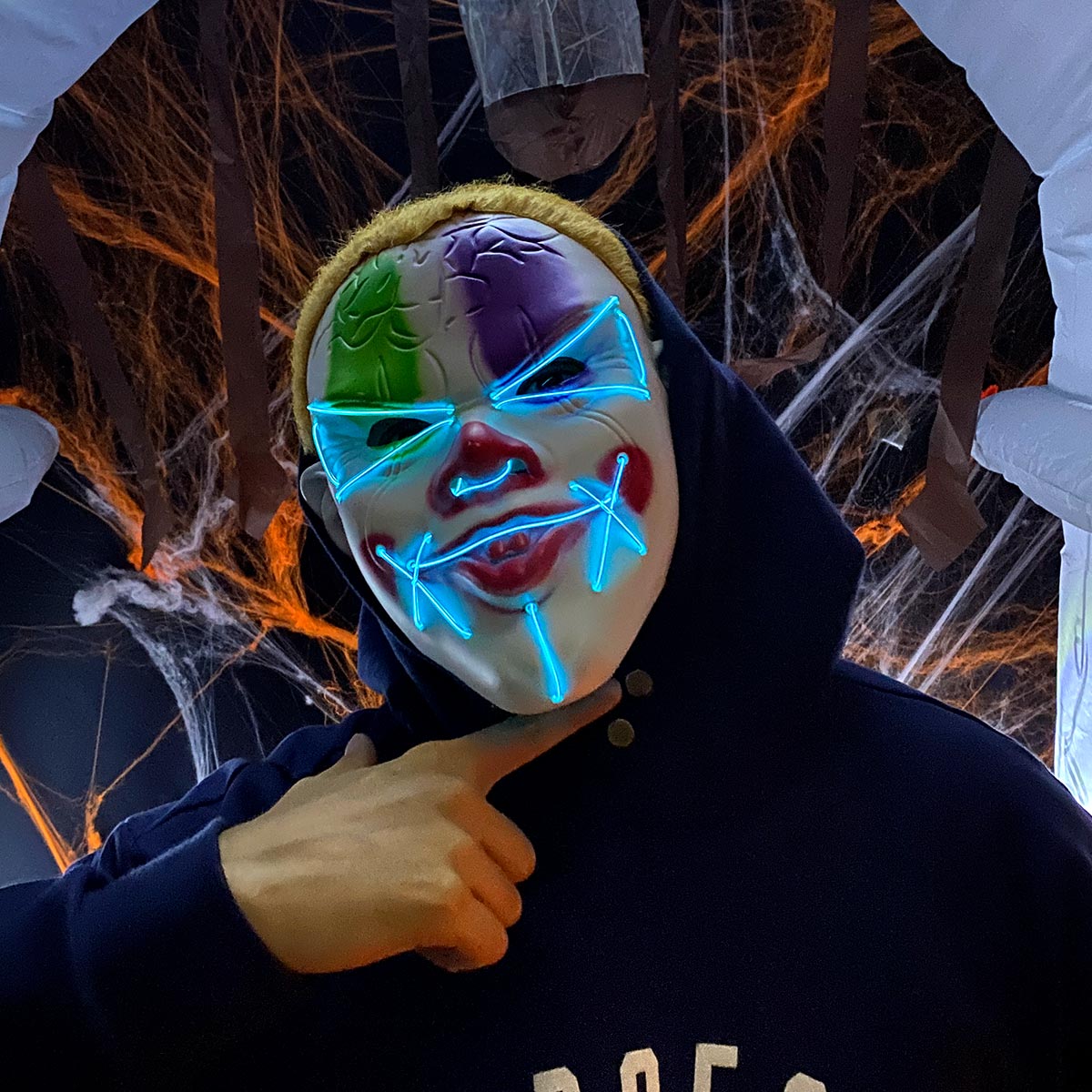 Miniatura 4 de Mascara Payaso It LED Luz MSHW3LEDV2